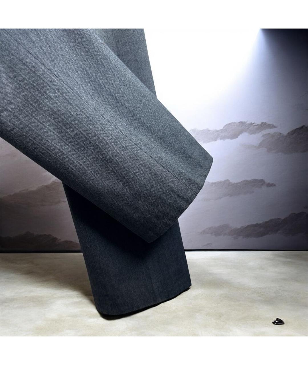 DOLCE&GABBANA Серые хлопко-эластановые повседневные брюки, фото 6