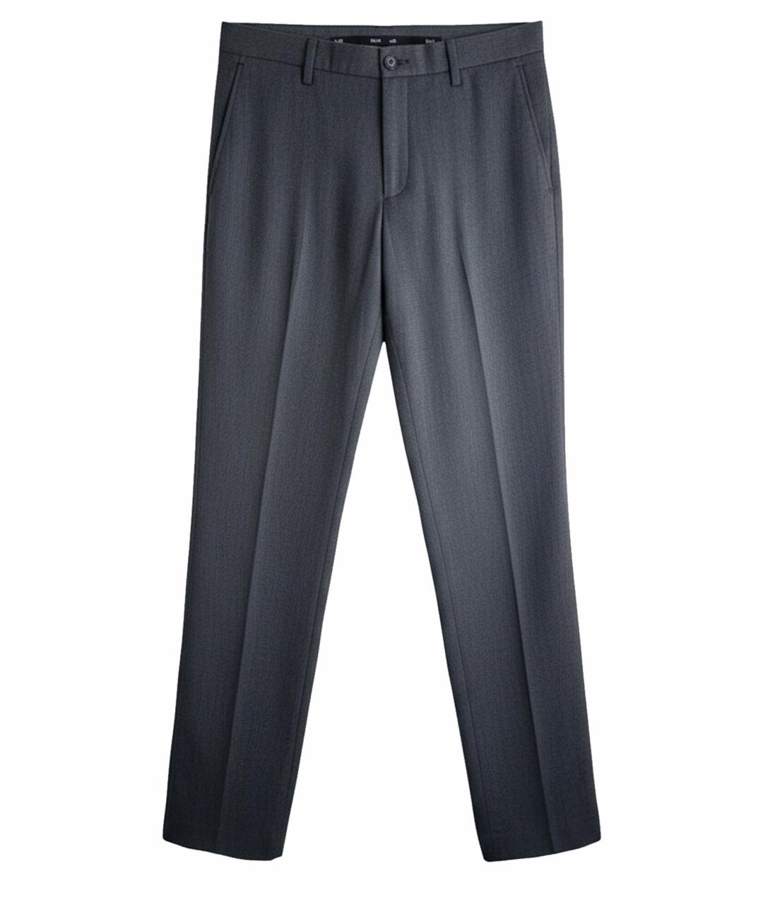 DOLCE&GABBANA Серые хлопко-эластановые повседневные брюки, фото 1