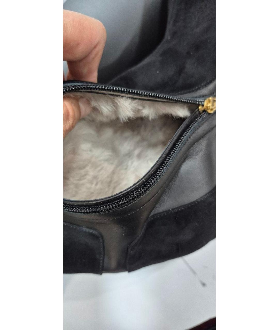 LE SILLA Черные замшевые сапоги, фото 8