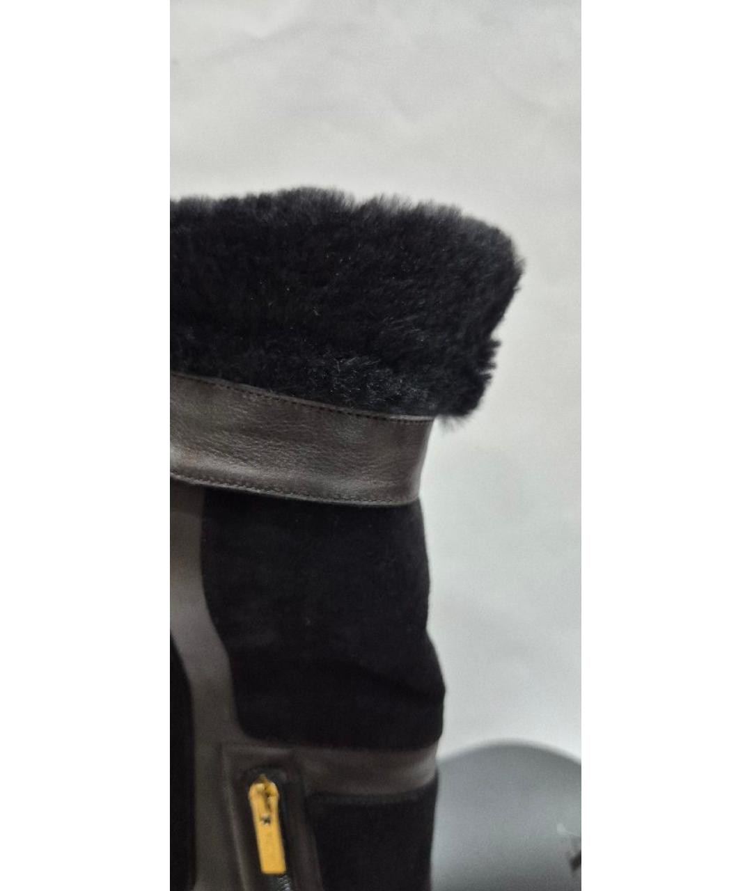 LE SILLA Черные замшевые сапоги, фото 7