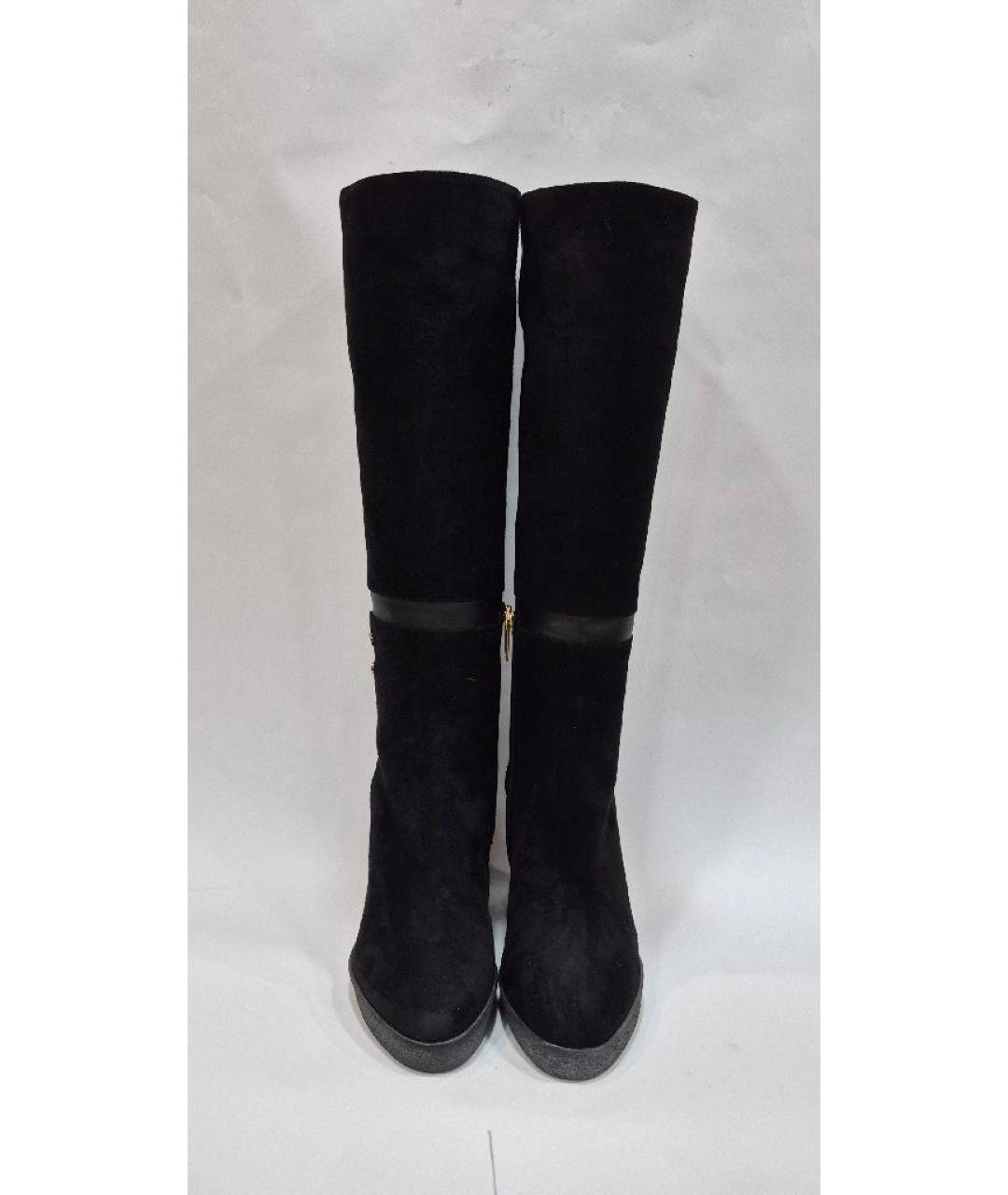 LE SILLA Черные замшевые сапоги, фото 2