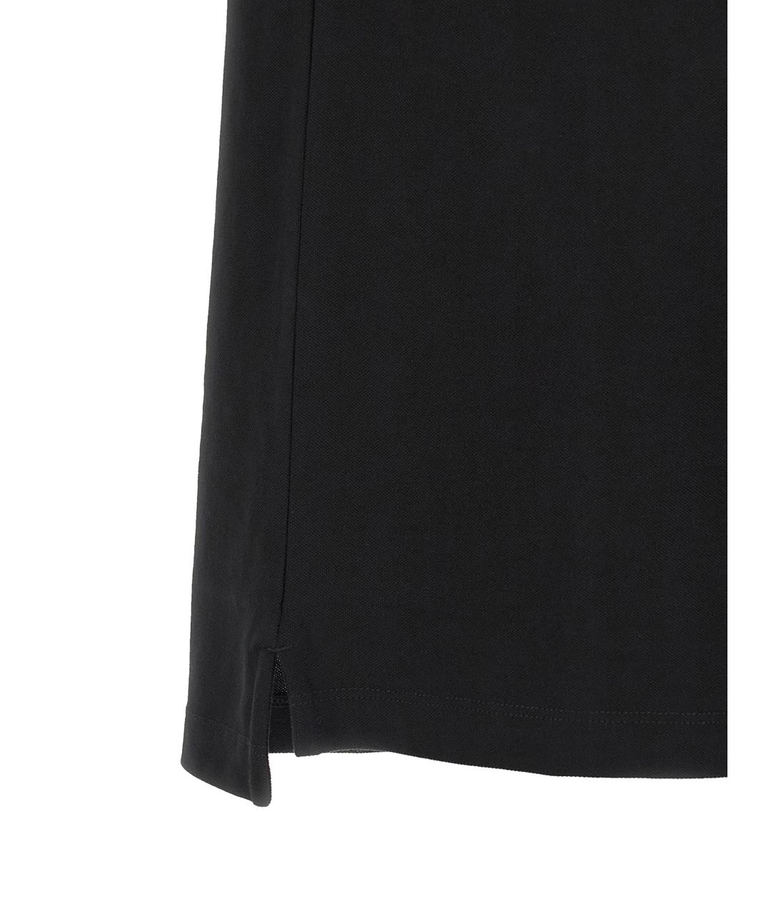 HUGO BOSS Черное хлопковое поло с коротким рукавом, фото 4