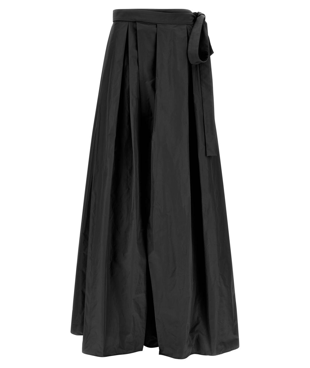 PINKO Черная полиэстеровая юбка макси, фото 1