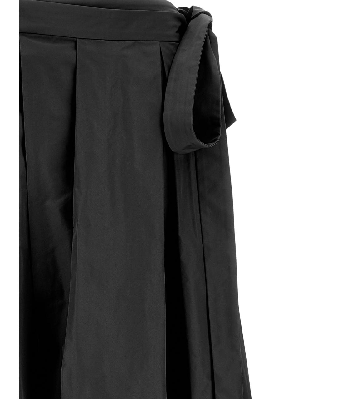 PINKO Черная полиэстеровая юбка макси, фото 3