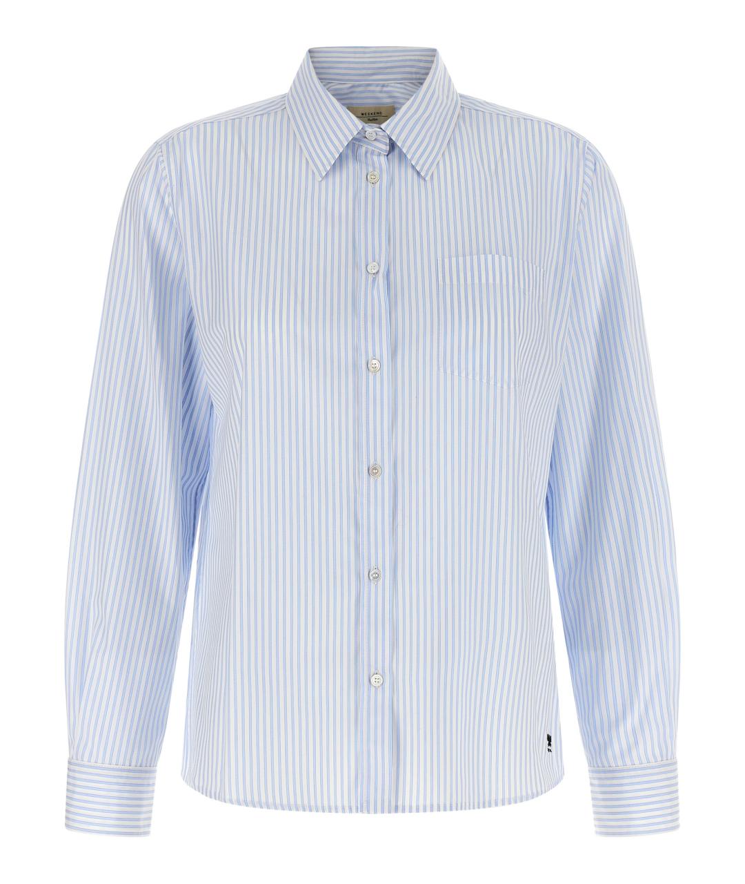 WEEKEND MAX MARA Голубая хлопковая блузы, фото 1