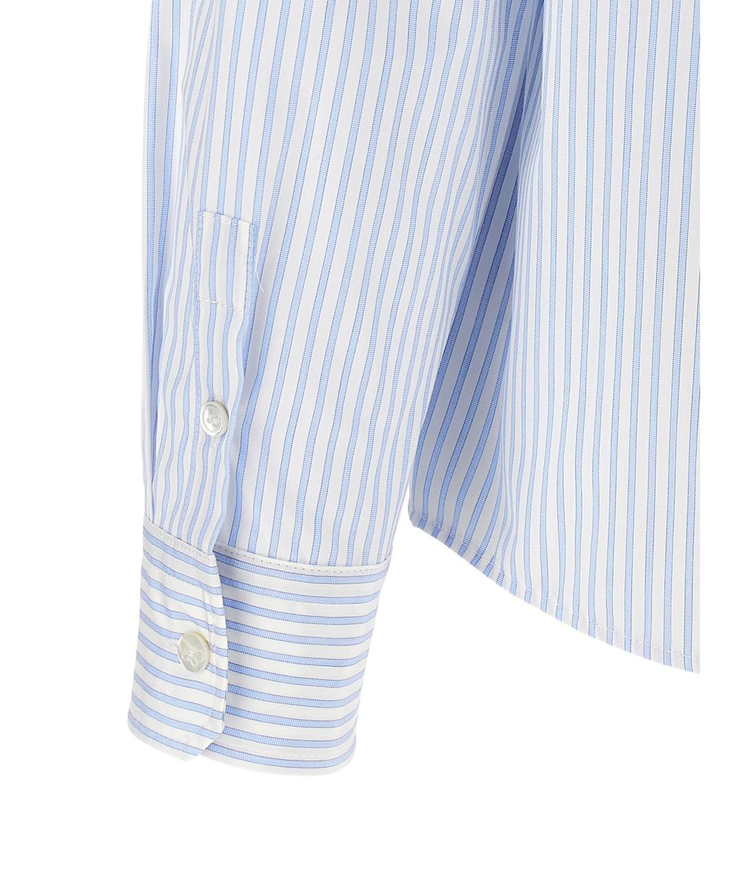 WEEKEND MAX MARA Голубая хлопковая блузы, фото 4