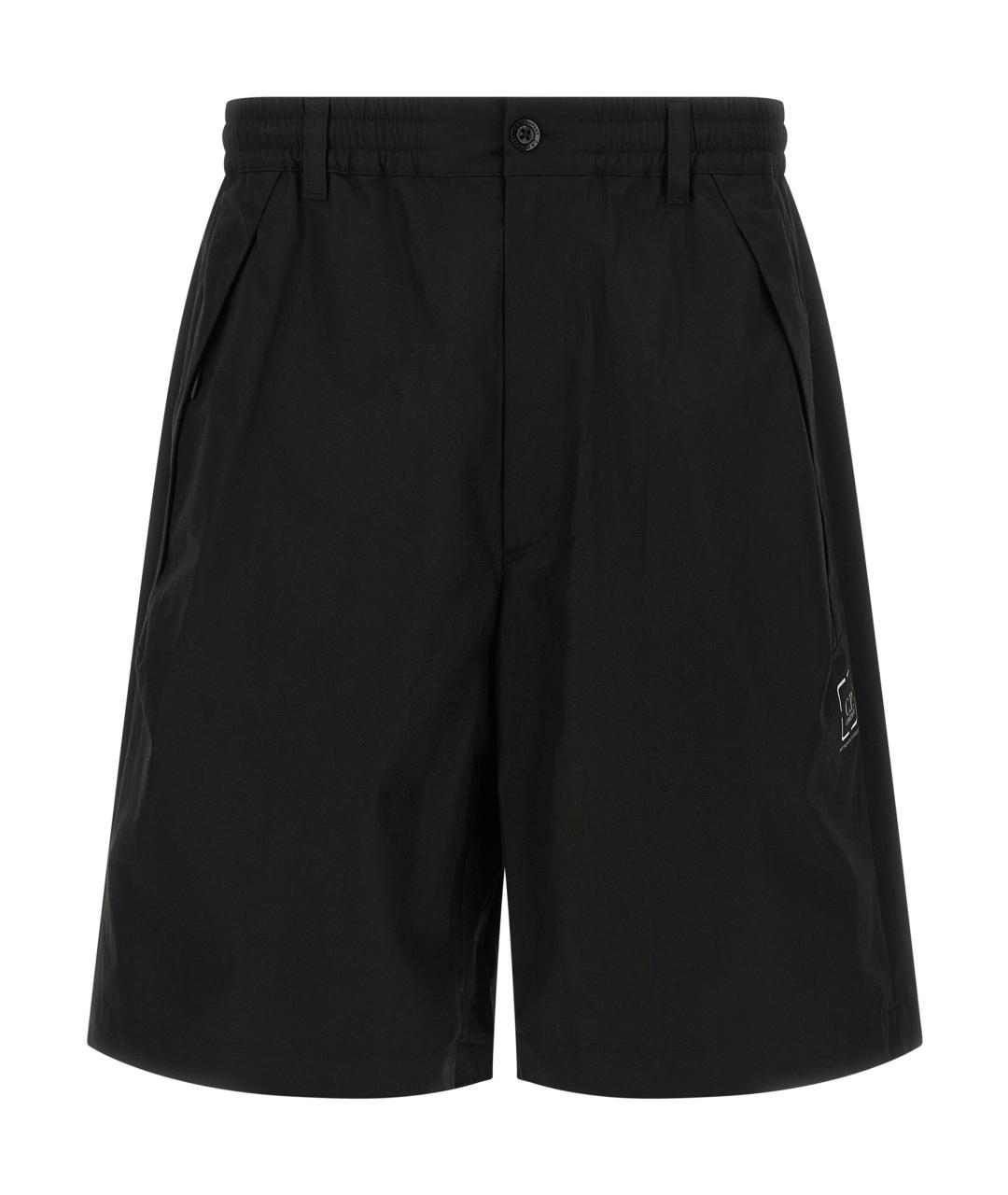 CP COMPANY Черные хлопковые шорты, фото 1