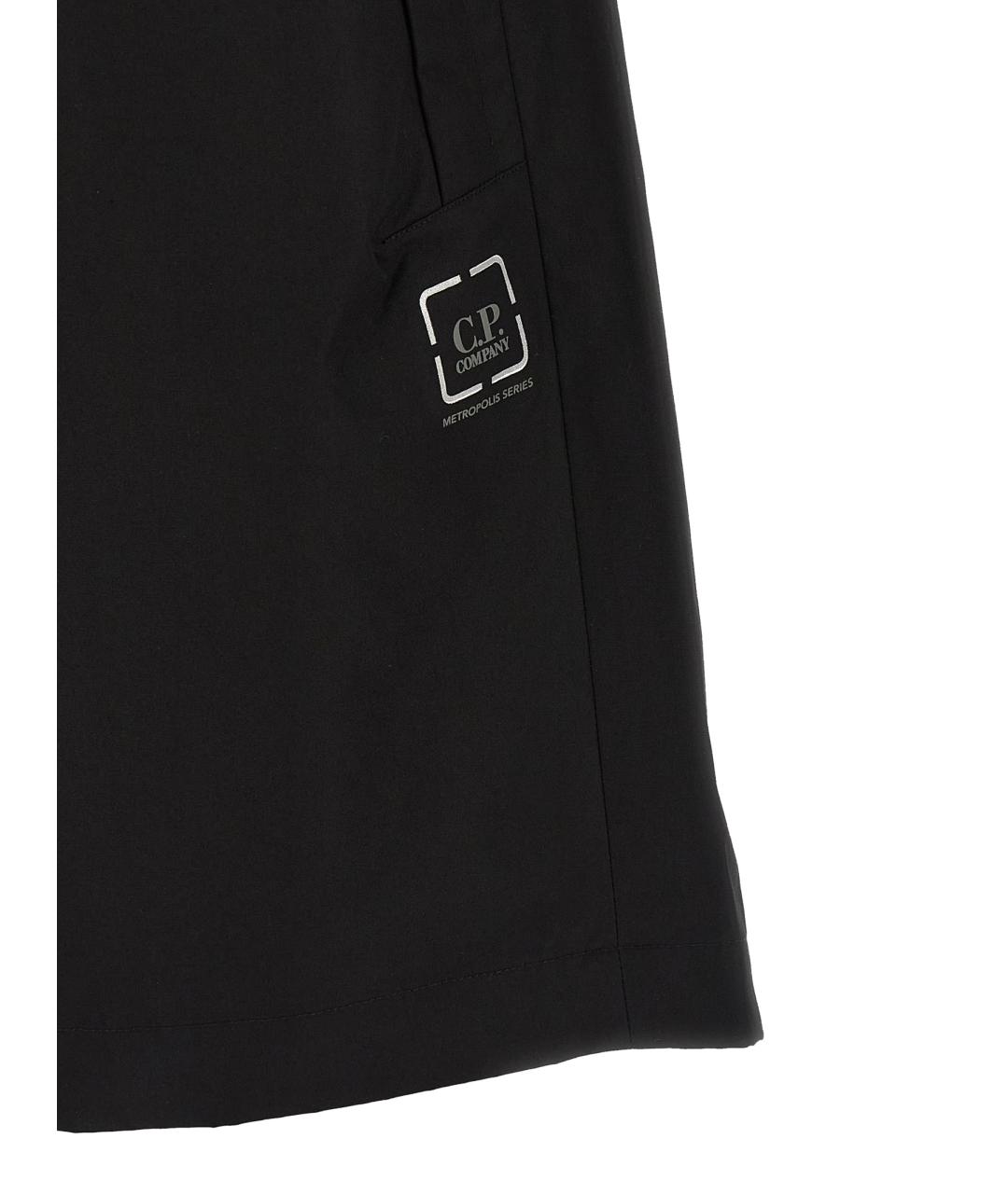 CP COMPANY Черные хлопковые шорты, фото 5