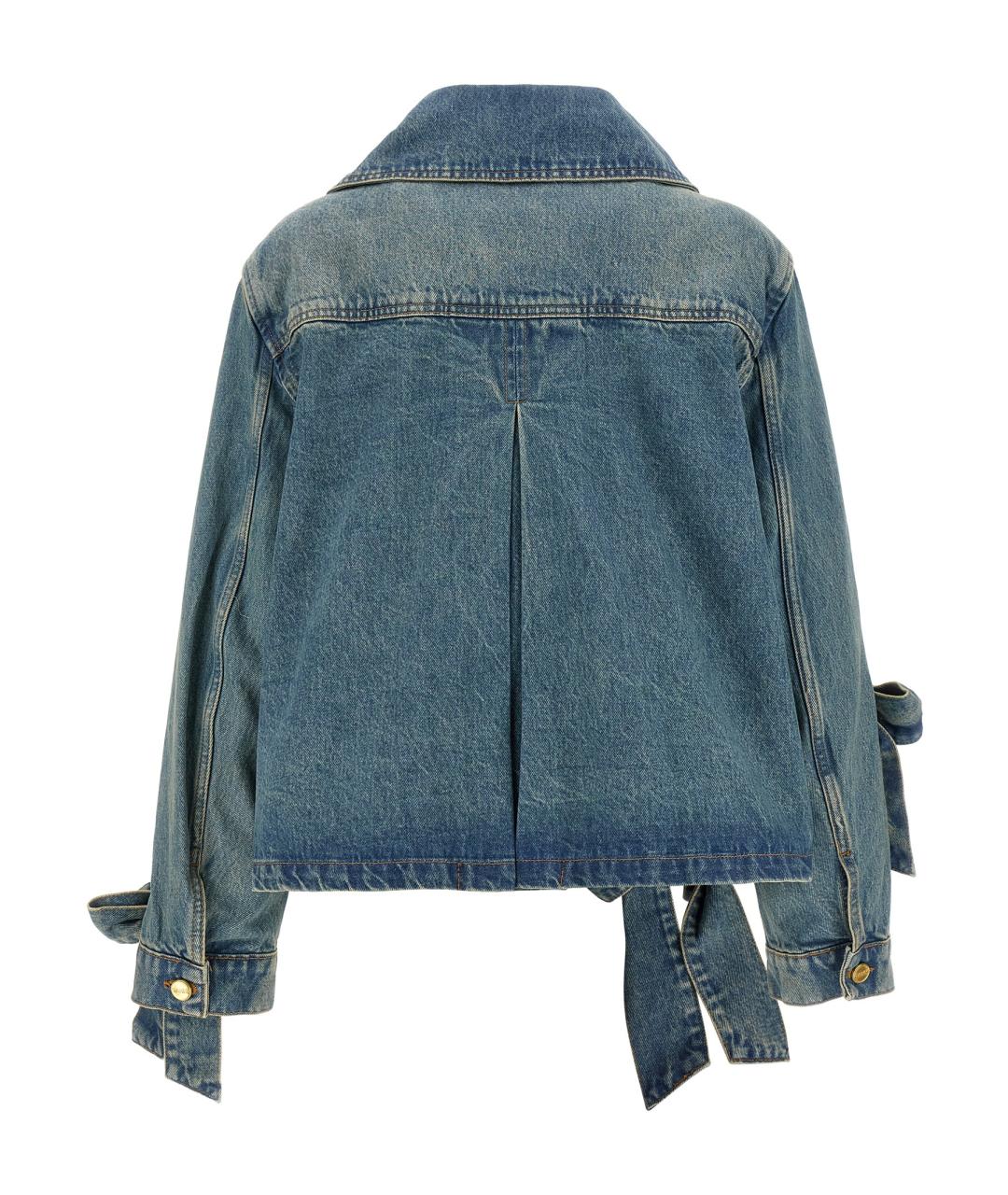 GANNI Синяя хлопковая куртка, фото 2