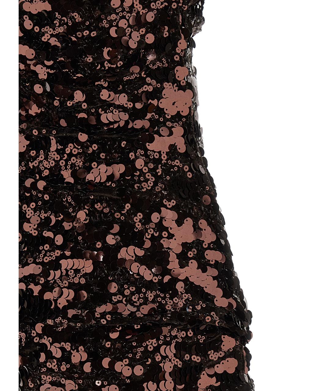 GANNI Коричневое полиэстеровое вечернее платье, фото 4