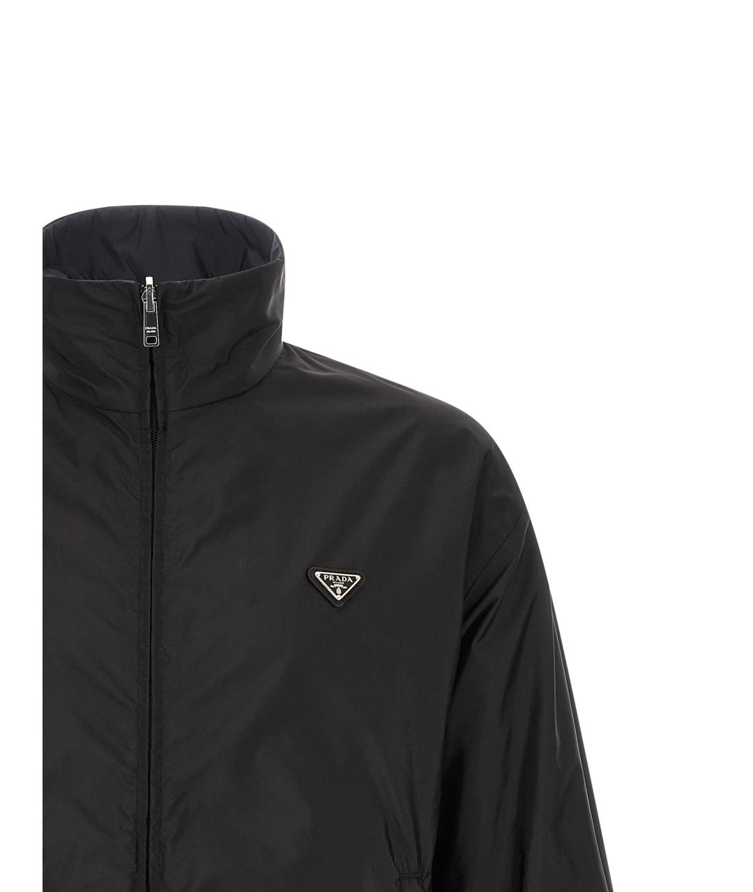 PRADA Черная полиамидовая куртка, фото 4