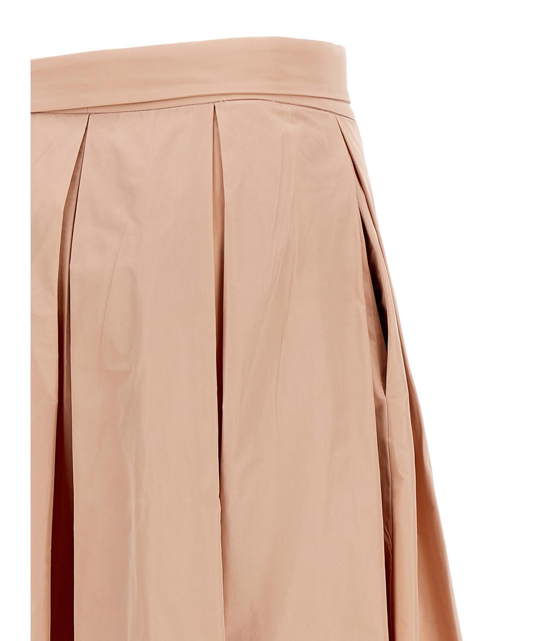 PINKO Розовая полиэстеровая юбка макси, фото 4