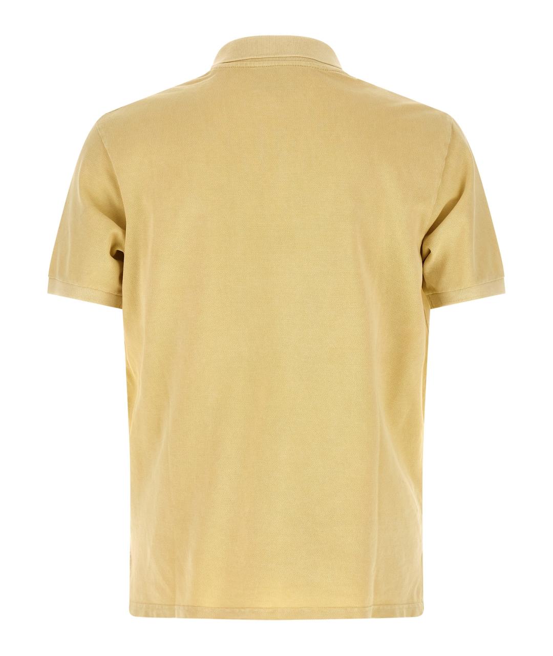 ISABEL MARANT Желтое хлопковое поло с коротким рукавом, фото 2