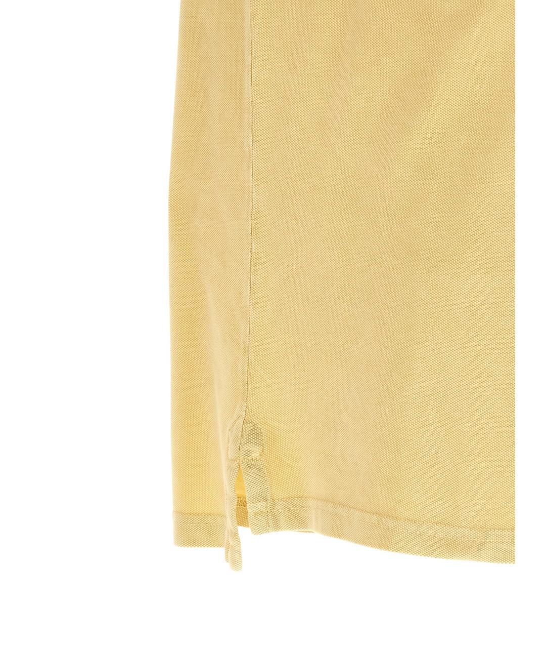ISABEL MARANT Желтое хлопковое поло с коротким рукавом, фото 4