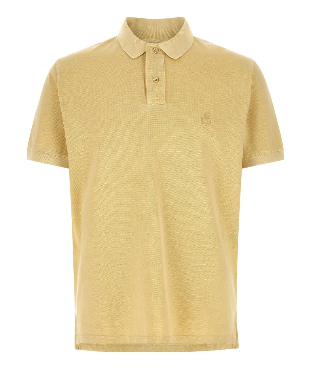 ISABEL MARANT Желтое хлопковое поло с коротким рукавом, фото 1