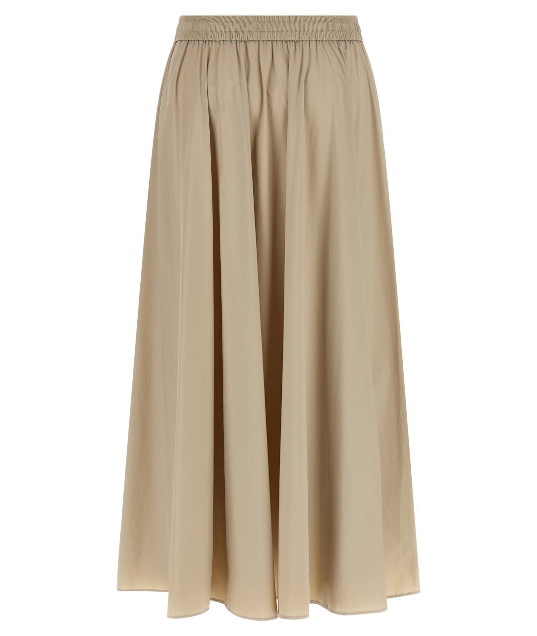 HERNO Бежевая полиамидовая юбка миди, фото 2