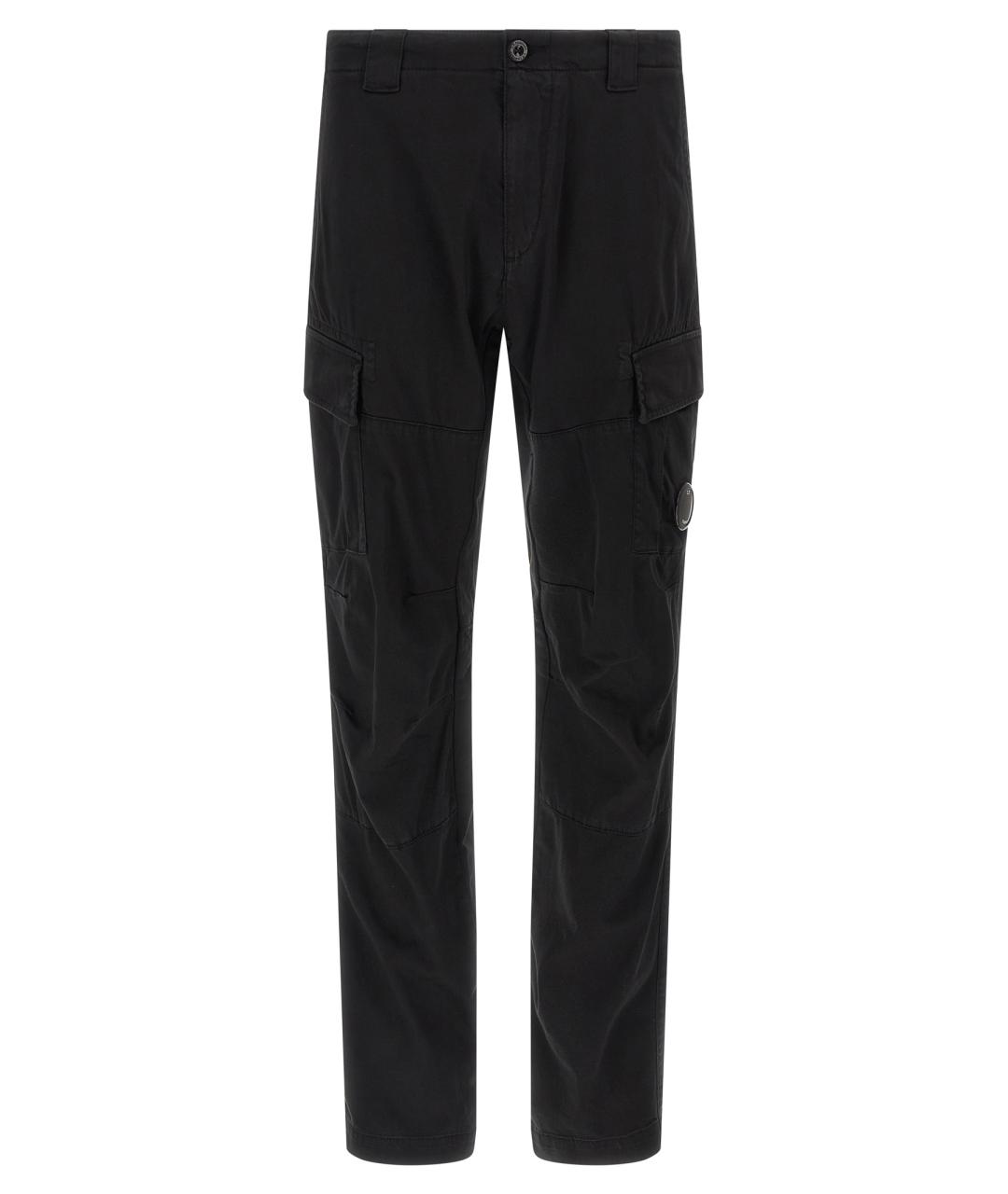 CP COMPANY Черные хлопковые повседневные брюки, фото 1