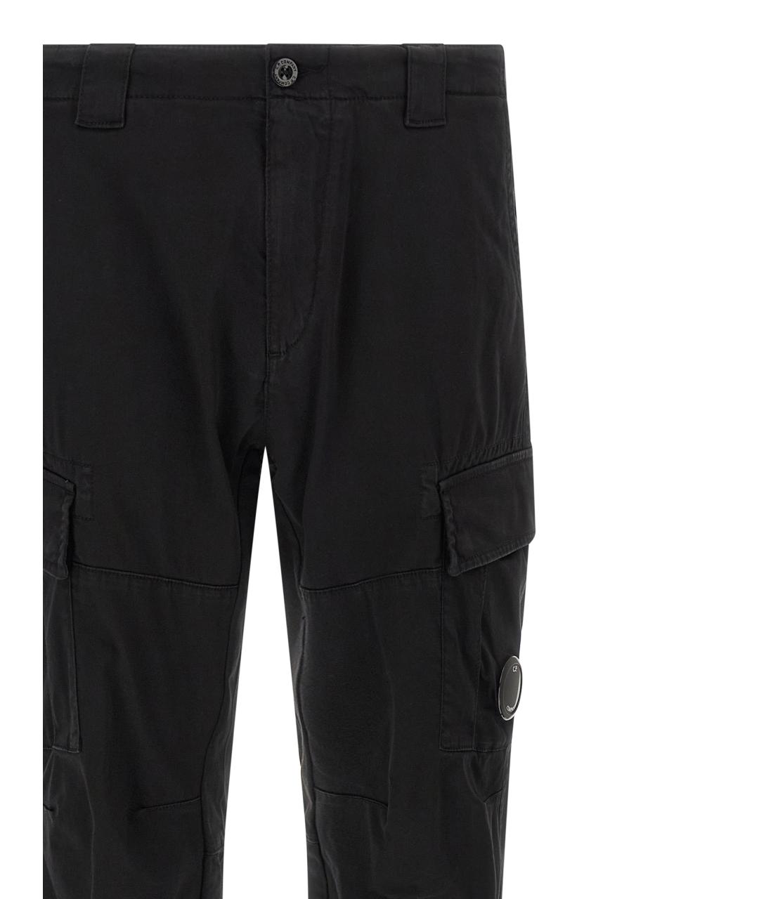 CP COMPANY Черные хлопковые повседневные брюки, фото 3
