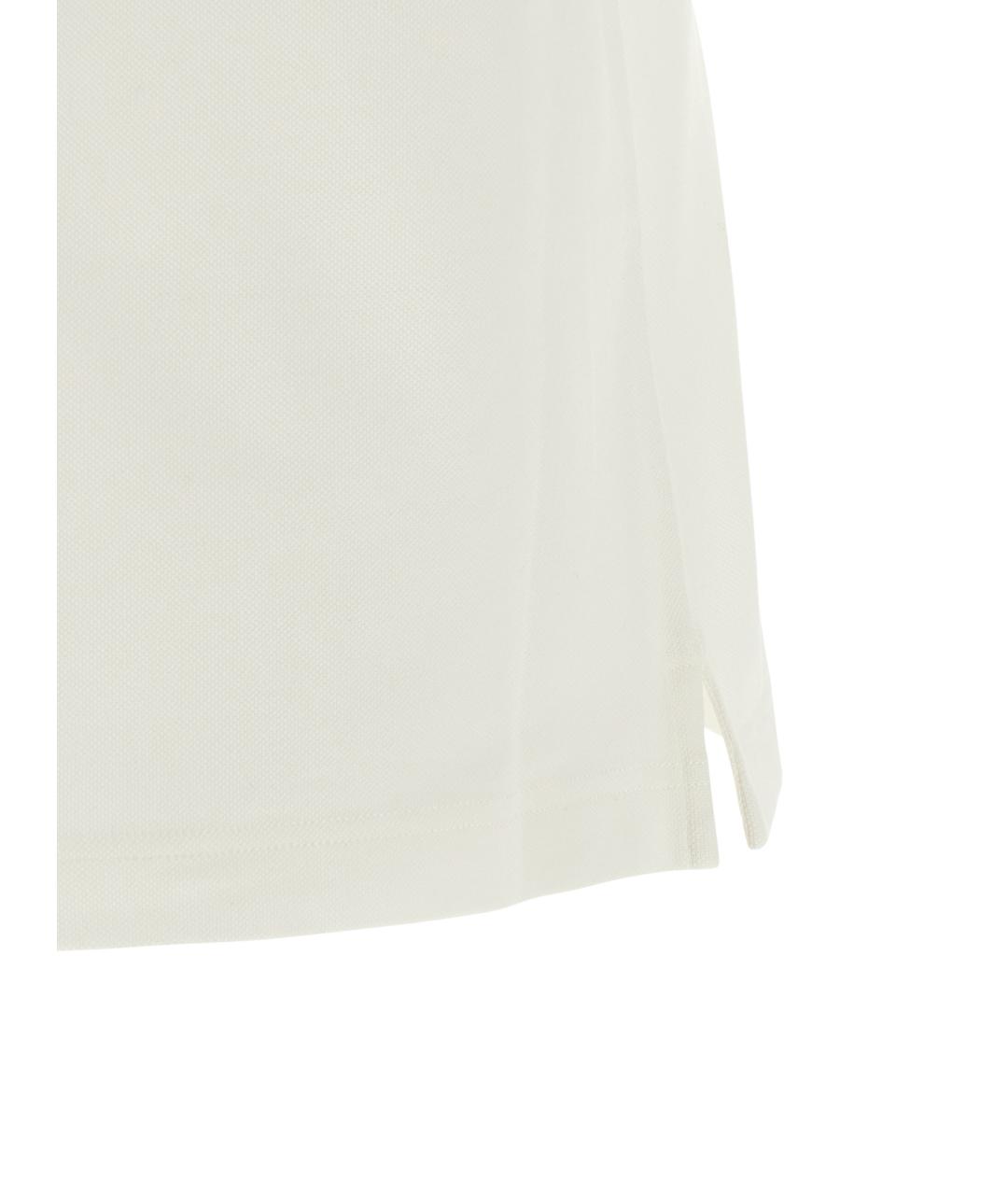 BURBERRY Белая хлопковая футболка, фото 4