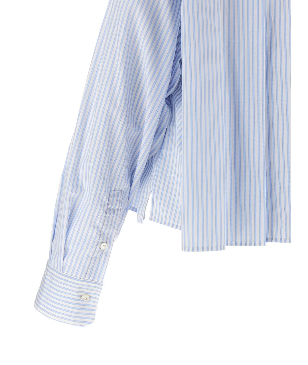 WEEKEND MAX MARA Голубая хлопковая блузы, фото 4