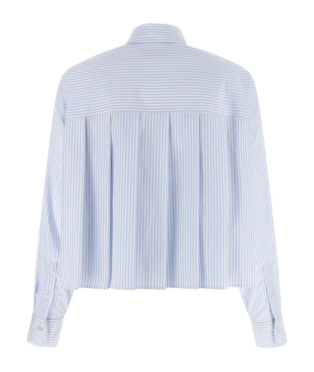 WEEKEND MAX MARA Голубая хлопковая блузы, фото 2