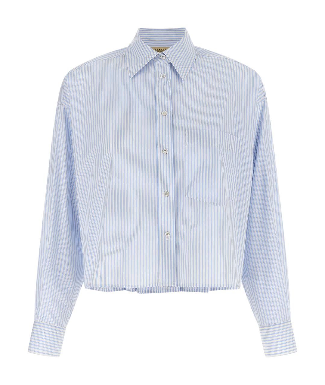 WEEKEND MAX MARA Голубая хлопковая блузы, фото 1