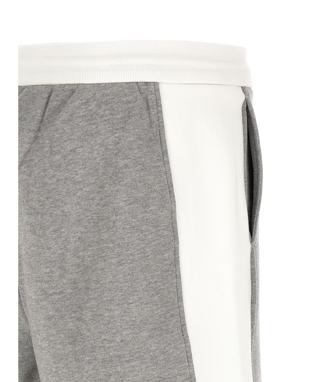 THOM BROWNE Серые хлопковые шорты, фото 3