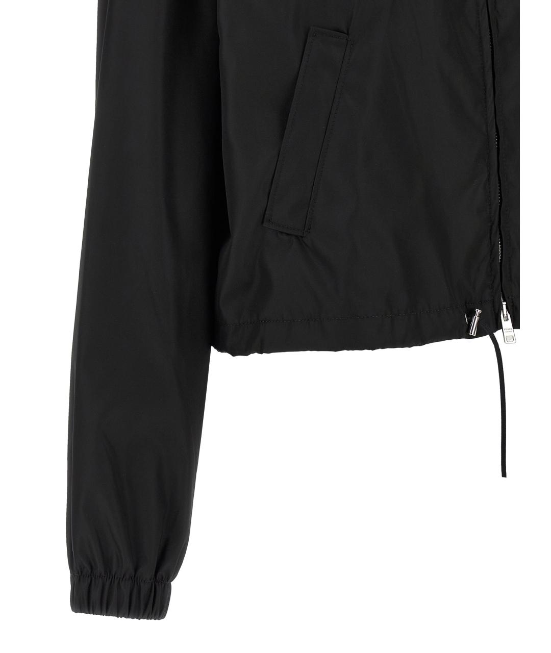 PRADA Черная полиамидовая куртка, фото 4