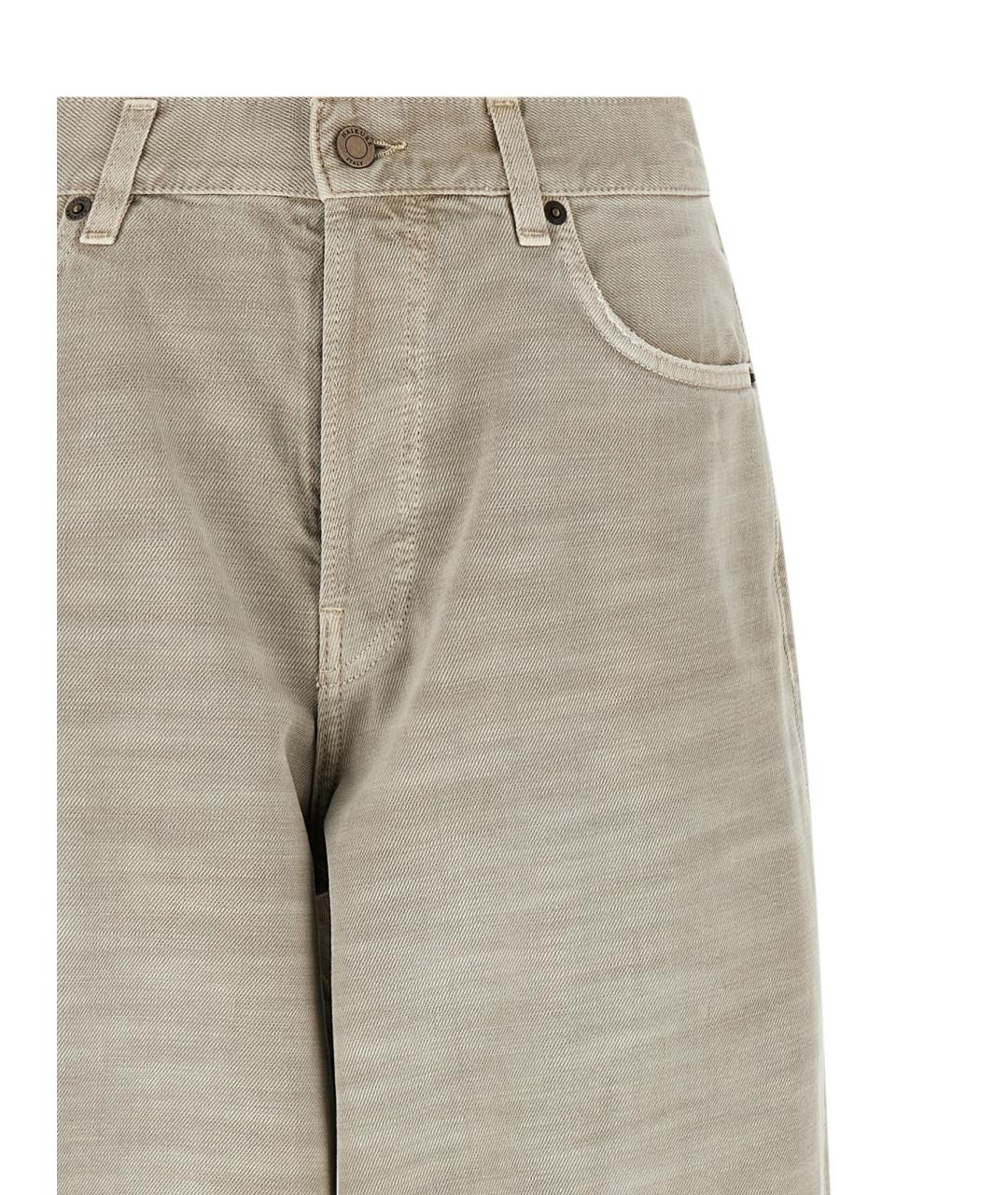 HAIKURE Серые хлопковые прямые джинсы, фото 3