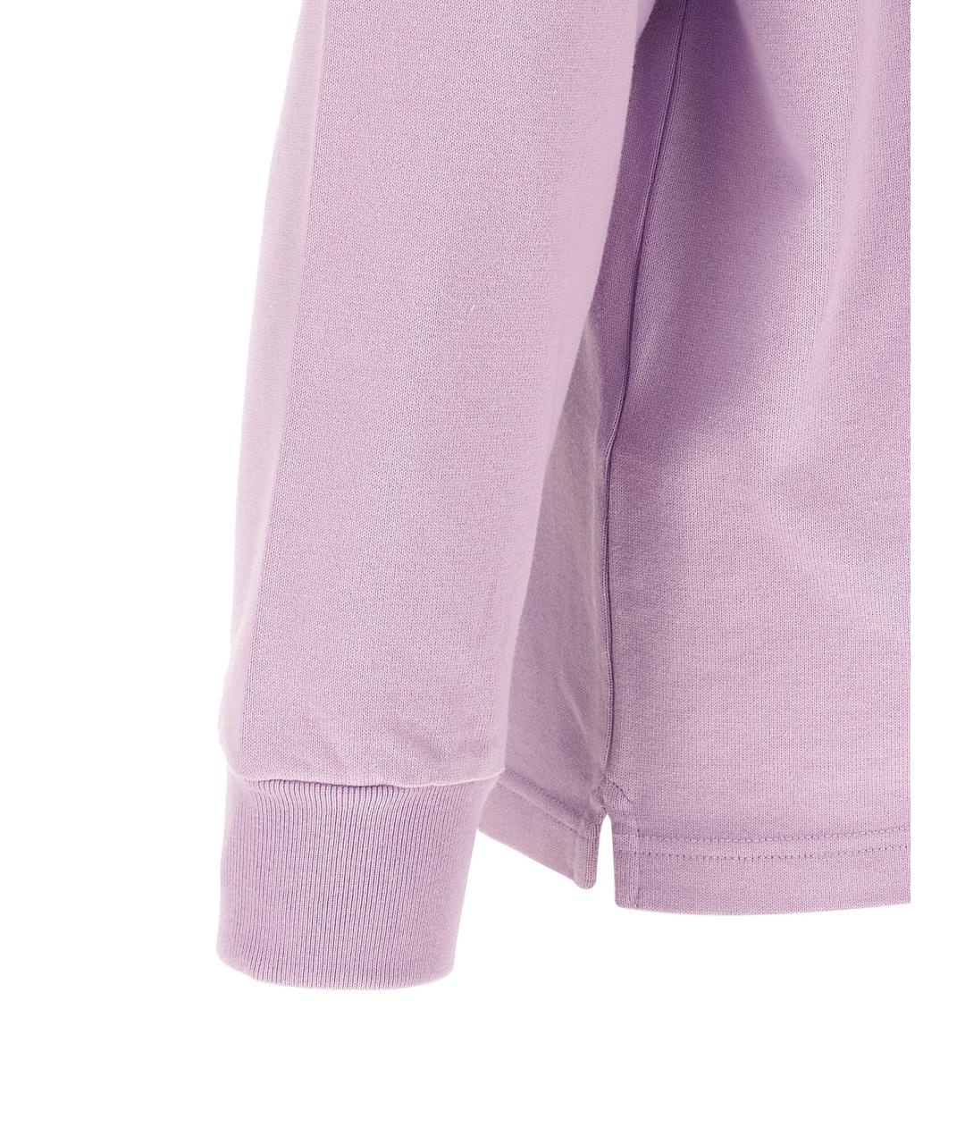 J.W.ANDERSON Фиолетовое хлопковое поло с длинным рукавом, фото 4