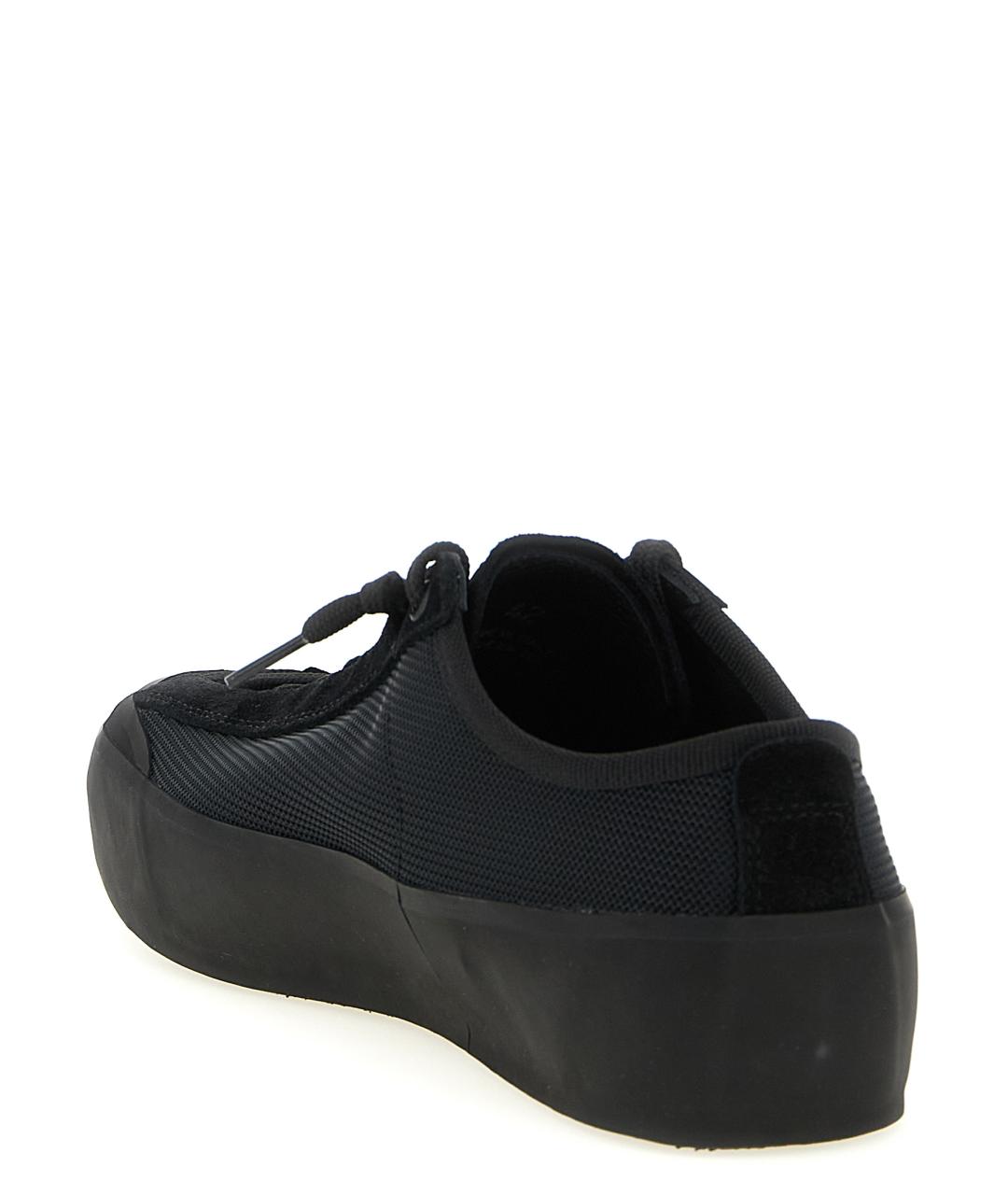 STONE ISLAND Черные текстильные низкие кроссовки / кеды, фото 3