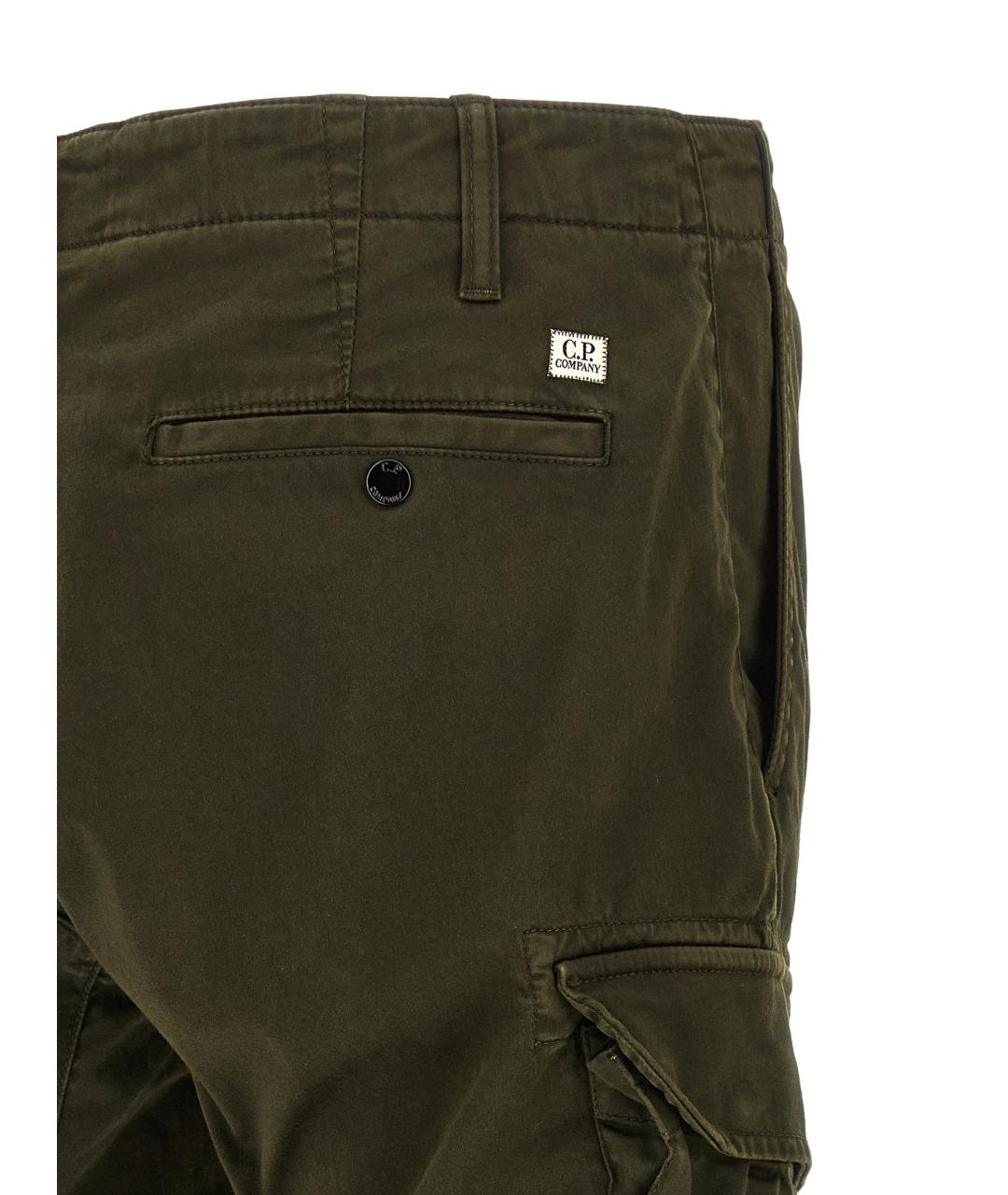 CP COMPANY Зеленые хлопковые повседневные брюки, фото 4