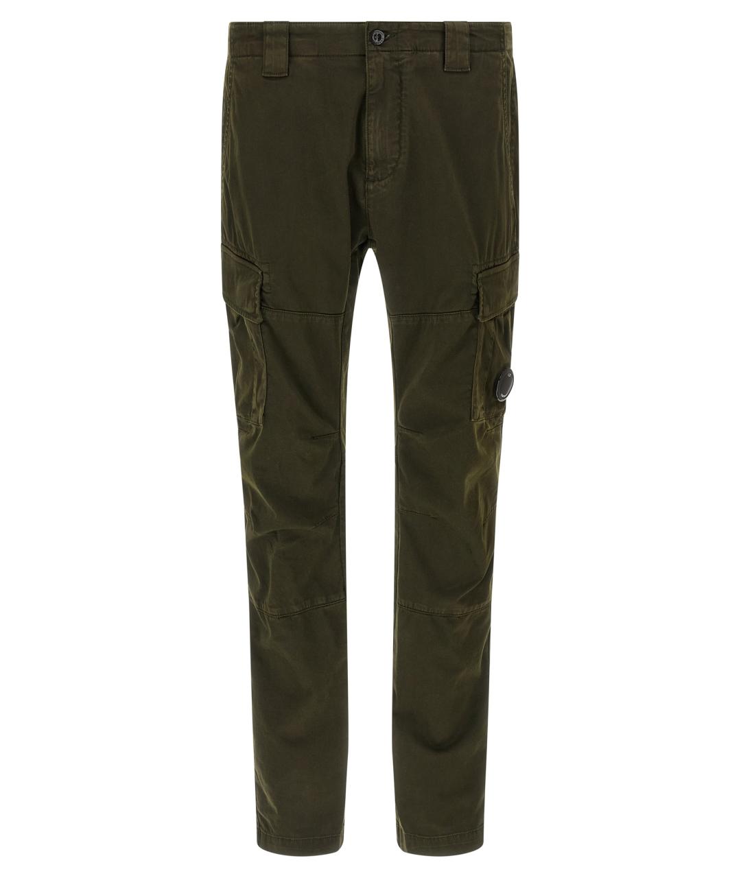 CP COMPANY Зеленые хлопковые повседневные брюки, фото 1