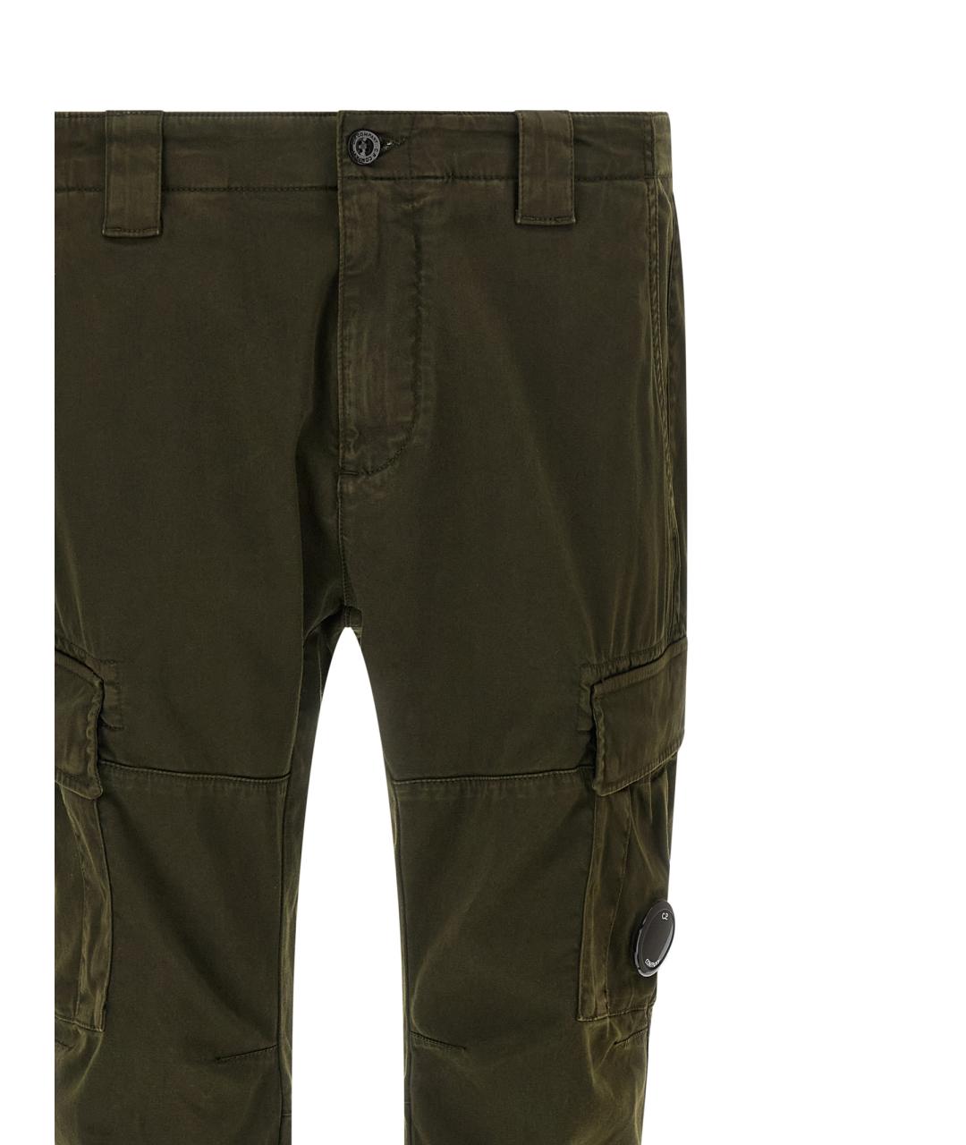 CP COMPANY Зеленые хлопковые повседневные брюки, фото 3