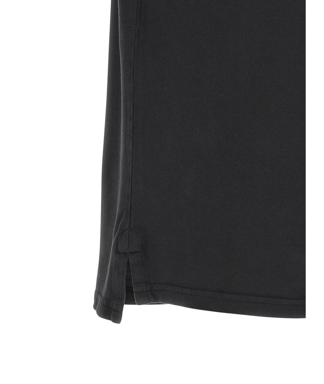 ISABEL MARANT Черное хлопковое поло с коротким рукавом, фото 4