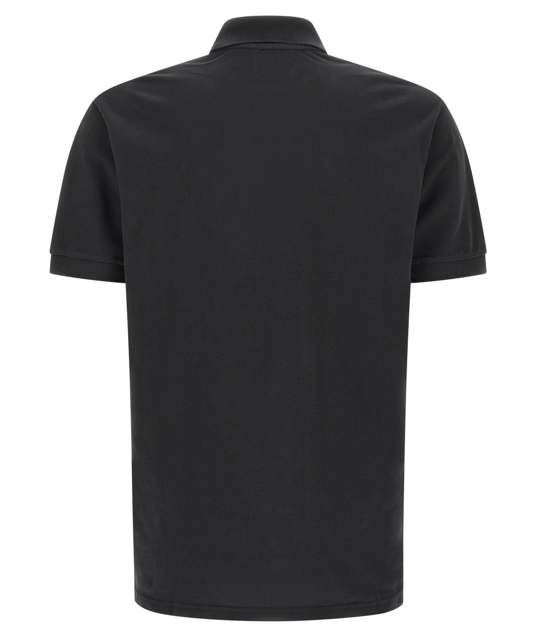 ISABEL MARANT Черное хлопковое поло с коротким рукавом, фото 2