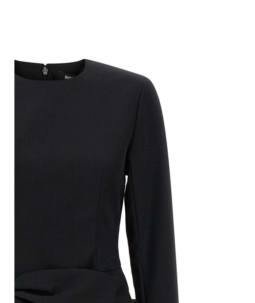 ROTATE Черное полиэстеровое платье, фото 3