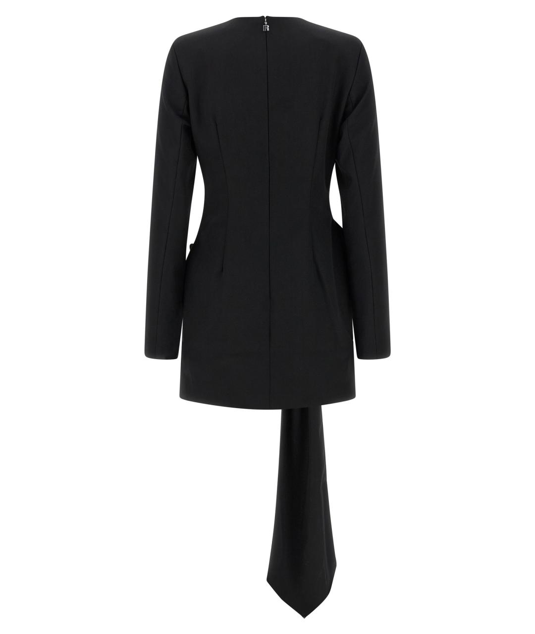 ROTATE Черное полиэстеровое платье, фото 2