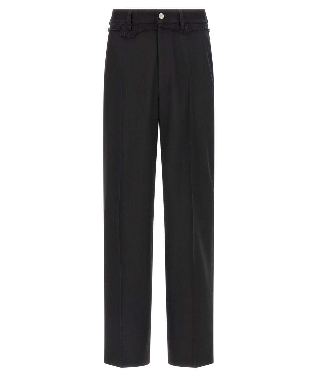 MM6 MAISON MARGIELA Черные полиэстеровые повседневные брюки, фото 1