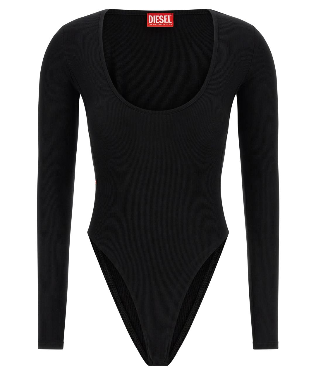 DIESEL Черное вискозное боди, фото 1