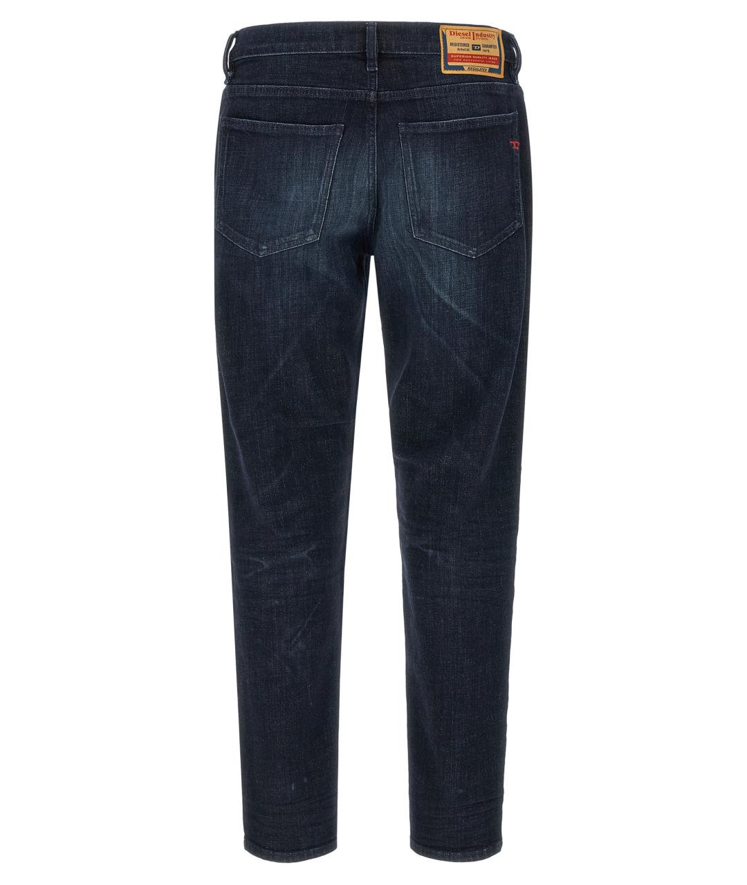 DIESEL Синие хлопковые прямые джинсы, фото 2