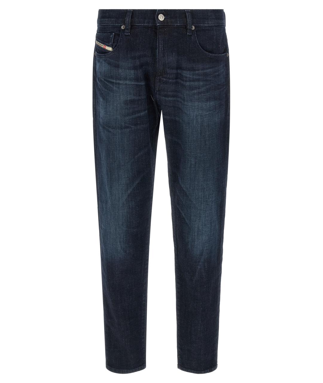 DIESEL Синие хлопковые прямые джинсы, фото 1