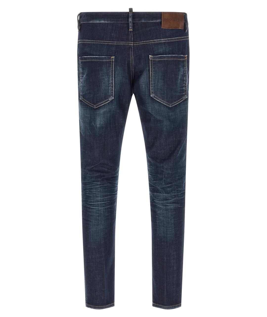 DSQUARED2 Синие хлопковые джинсы скинни, фото 2