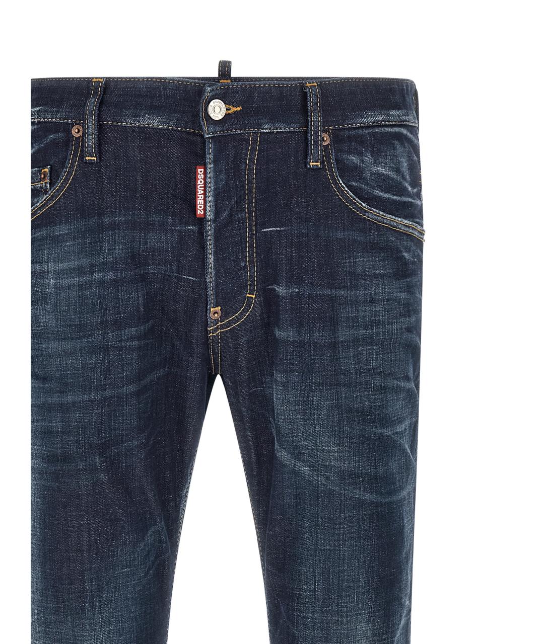 DSQUARED2 Синие хлопковые джинсы скинни, фото 3