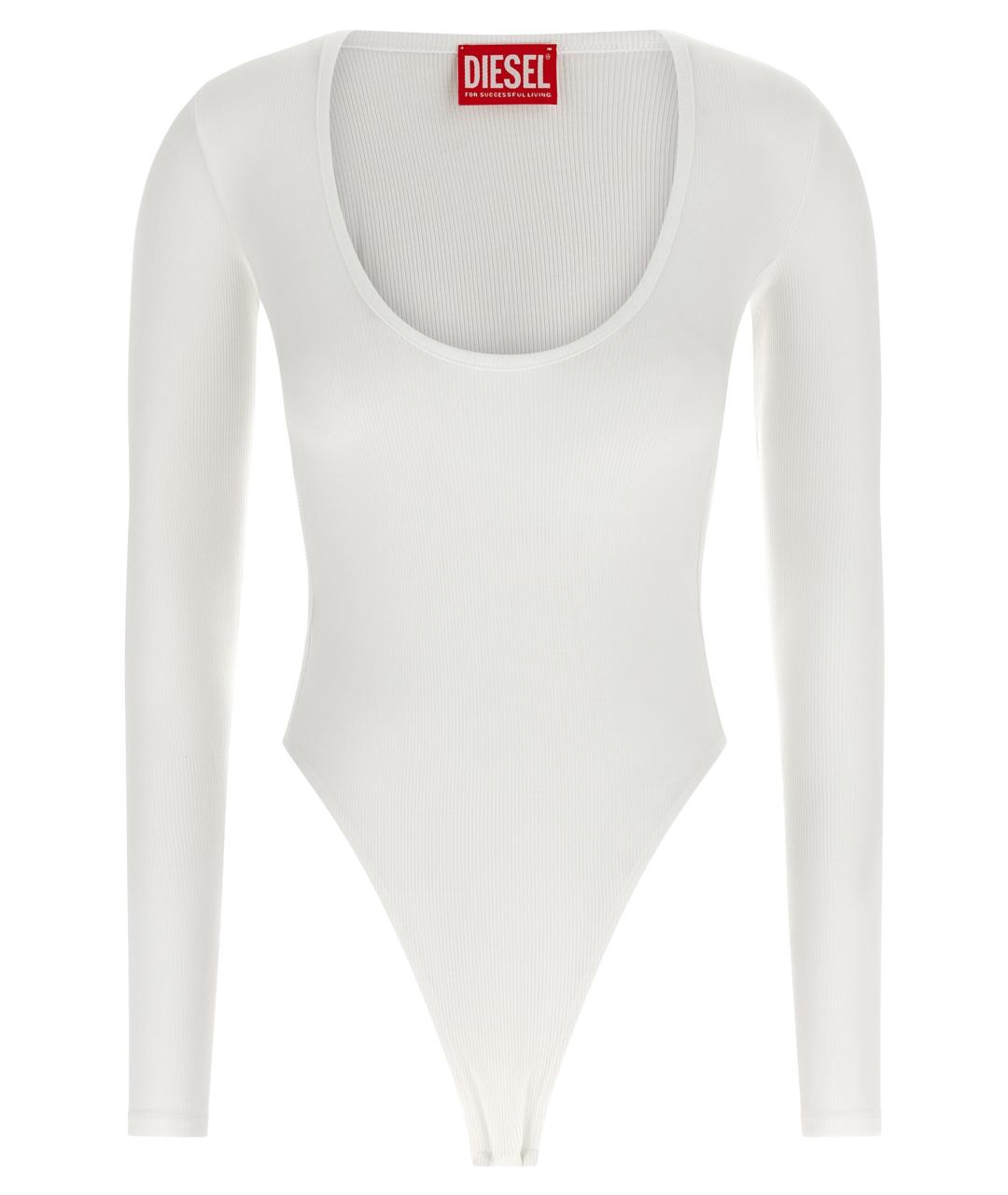 DIESEL Белое вискозное боди, фото 1