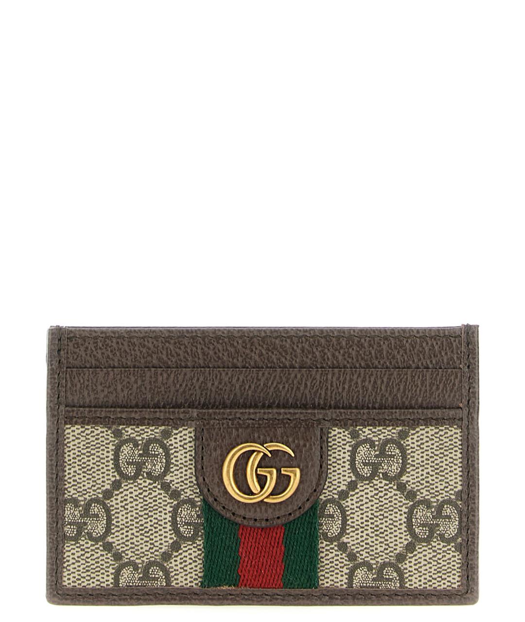 GUCCI Коричневый кардхолдер, фото 1