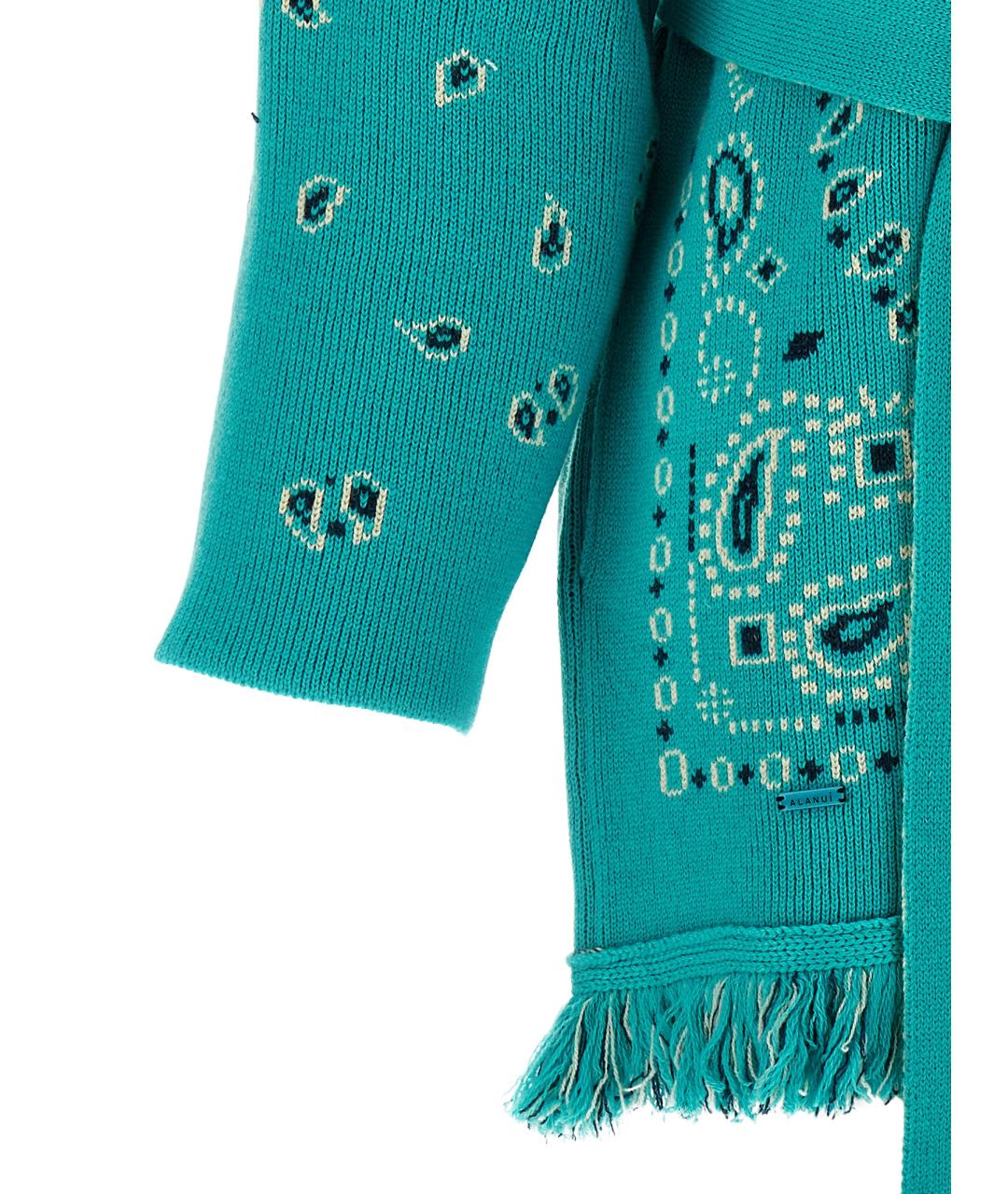 ALANUI Голубой кашемировый кардиган, фото 4