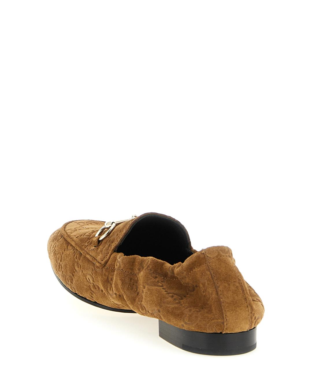 GUCCI Коричневые кожаные лоферы, фото 3