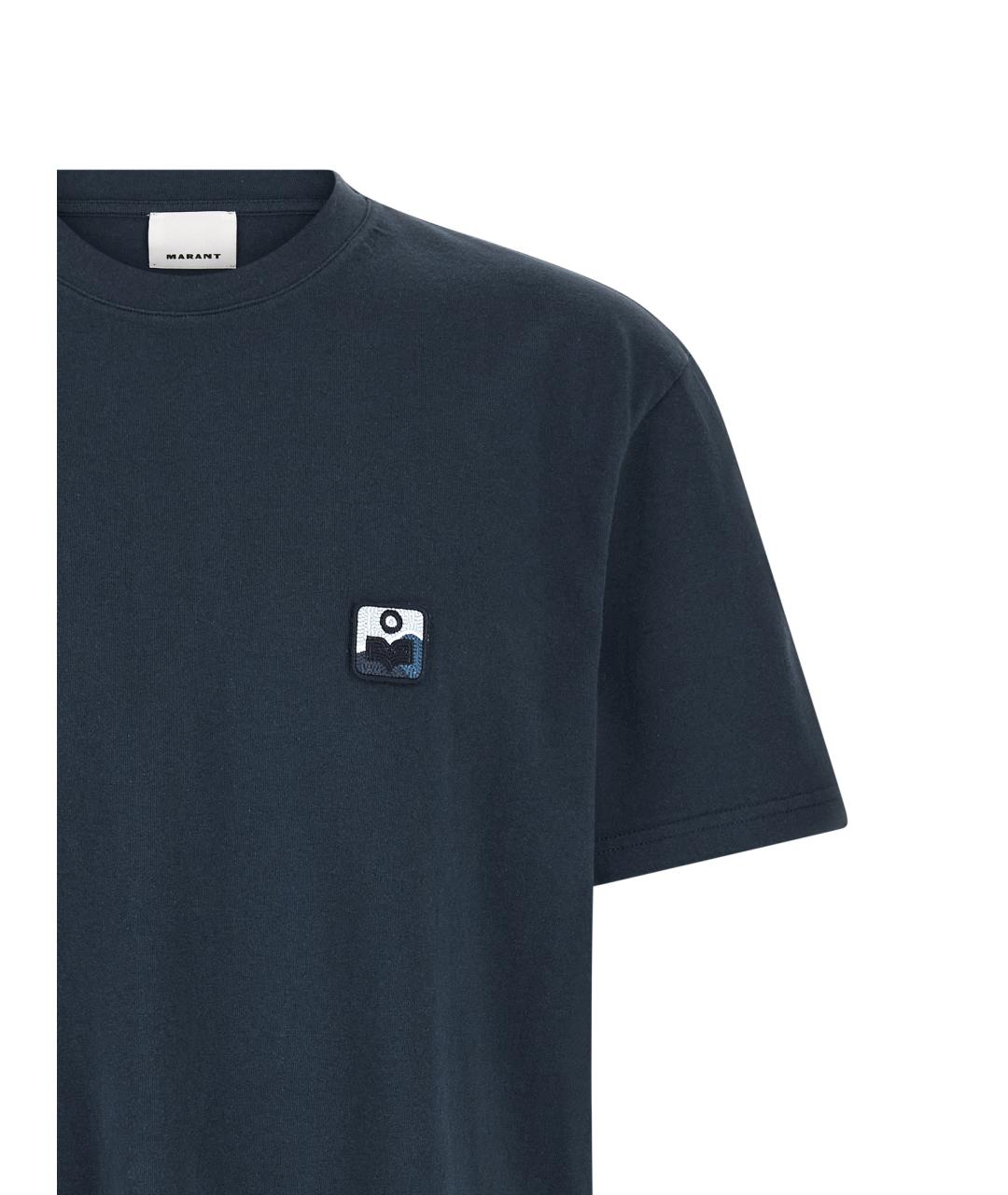 ISABEL MARANT Синяя хлопковая футболка, фото 3