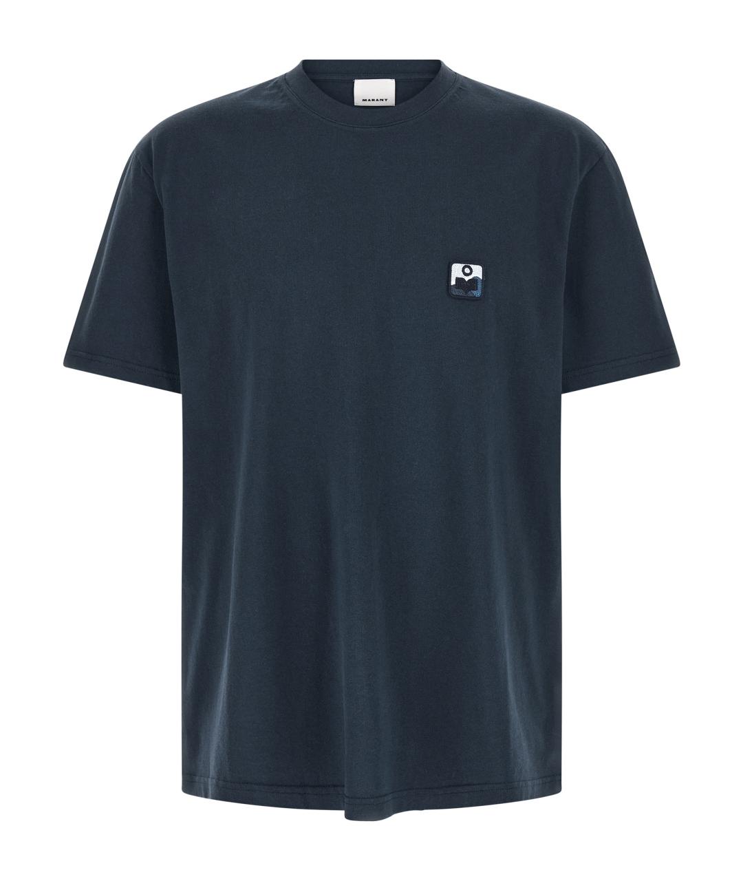 ISABEL MARANT Синяя хлопковая футболка, фото 1